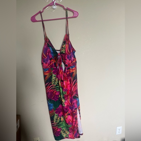 Tropical Floral Print Dress - Picture 3 of 3